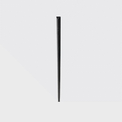 Pixy Black Plastic Prism Pick - 4" - 1000 count box