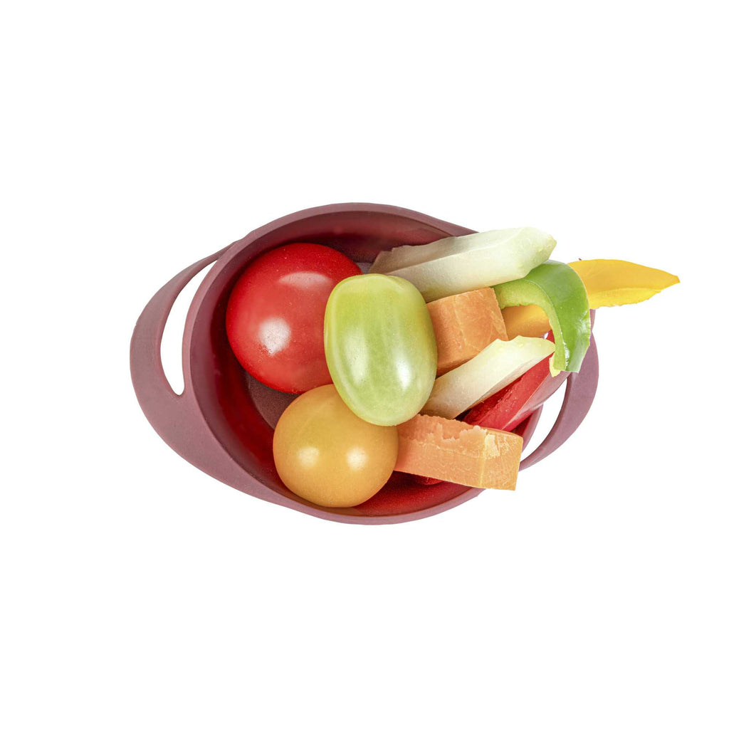 Mini Serve 3 oz Round Red Plastic Mini Infinity Pot - 3 3/4" x 2 1/2" x 1 1/4" - 100 count box