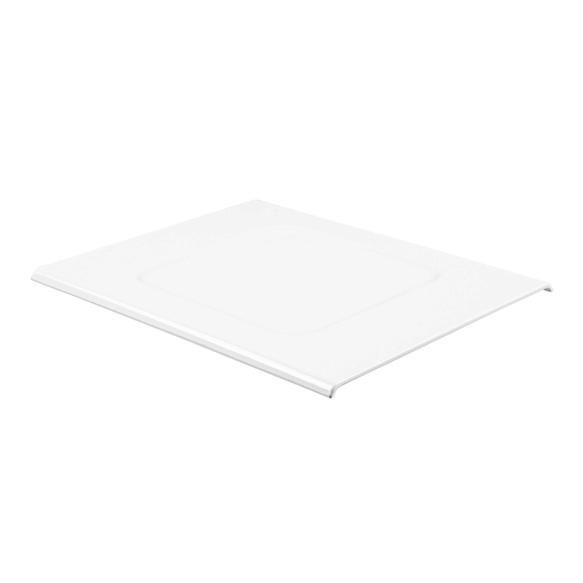 Voga Rectangle White Melamine Tray - 16 1/2" x 13 1/2" x 1/2" - 2 count box