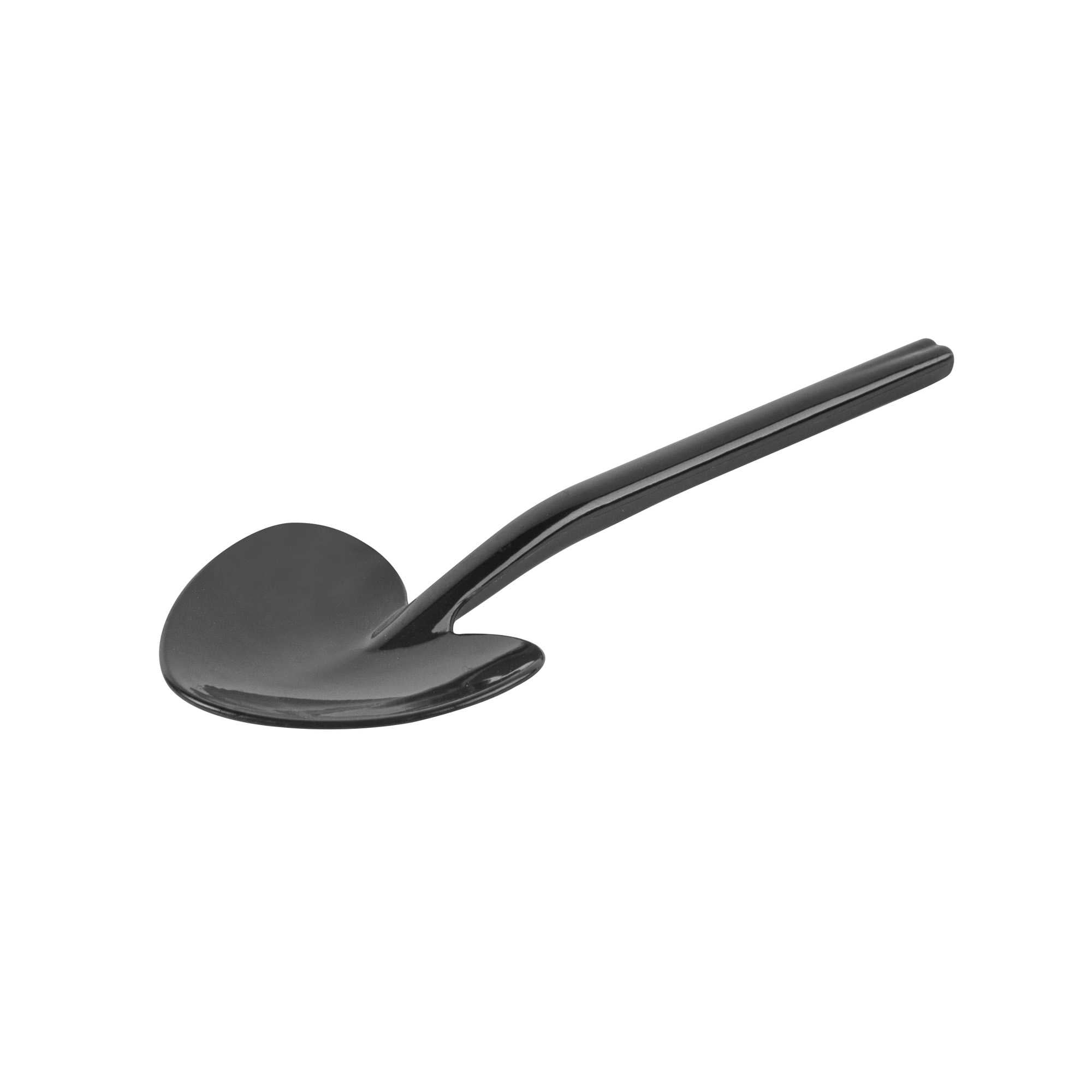 Coppetta Black Plastic Love Shovel Spoon - 3 1/2" x 1 1/4" - 100 count box