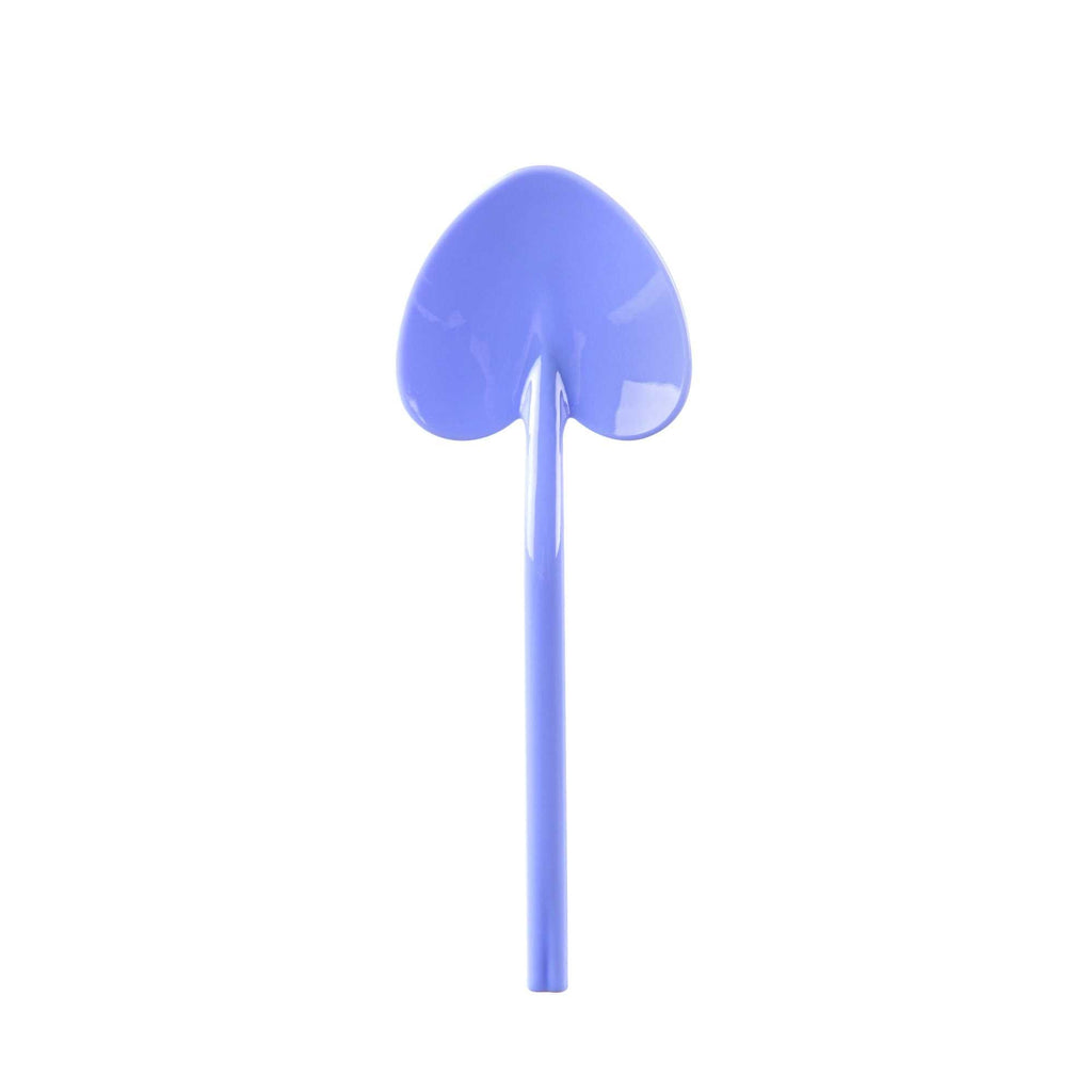 Coppetta Periwinkle Plastic Love Shovel Spoon - 3 1/2" x 1 1/4" - 100 count box