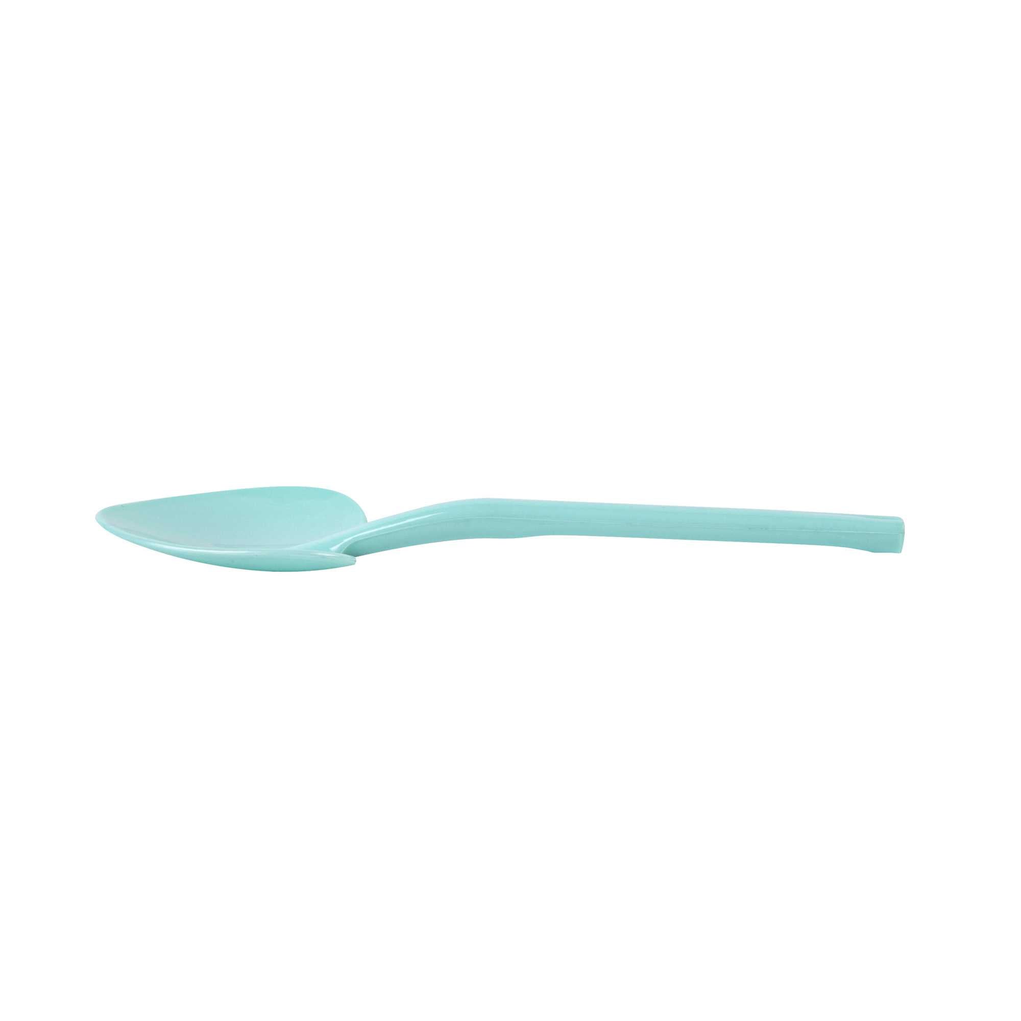 Coppetta Teal Plastic Love Shovel Spoon - 3 1/2" x 1 1/4" - 100 count box