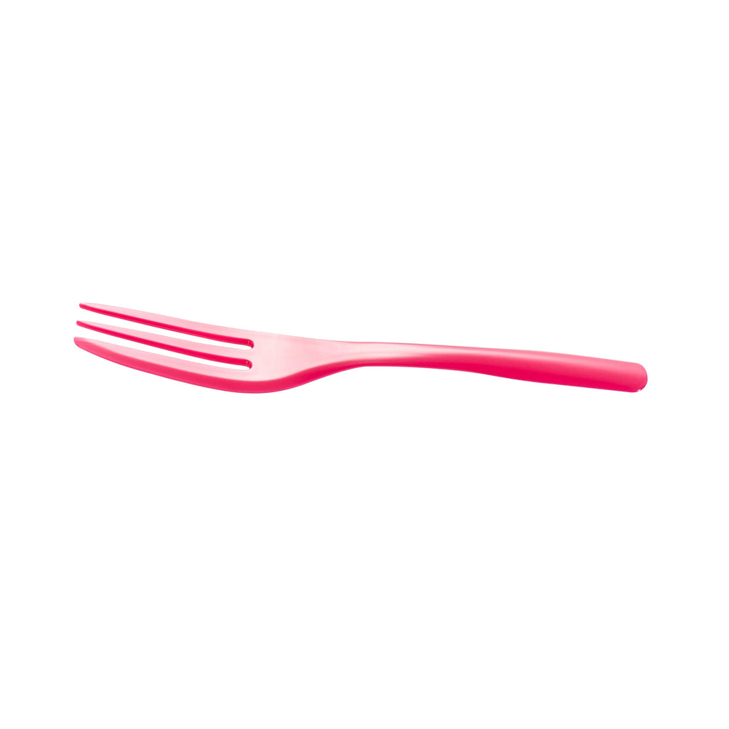 Coppetta Magenta Plastic Cake Fork with Knife Edge - 4" x 3/4" - 500 count box