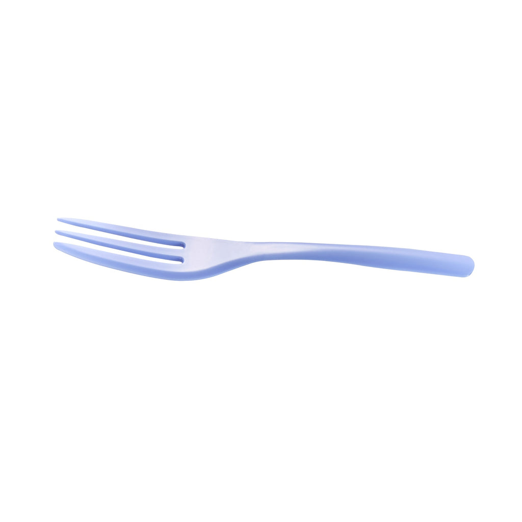 Coppetta Periwinkle Plastic Cake Fork with Knife Edge - 4" x 3/4" - 500 count box