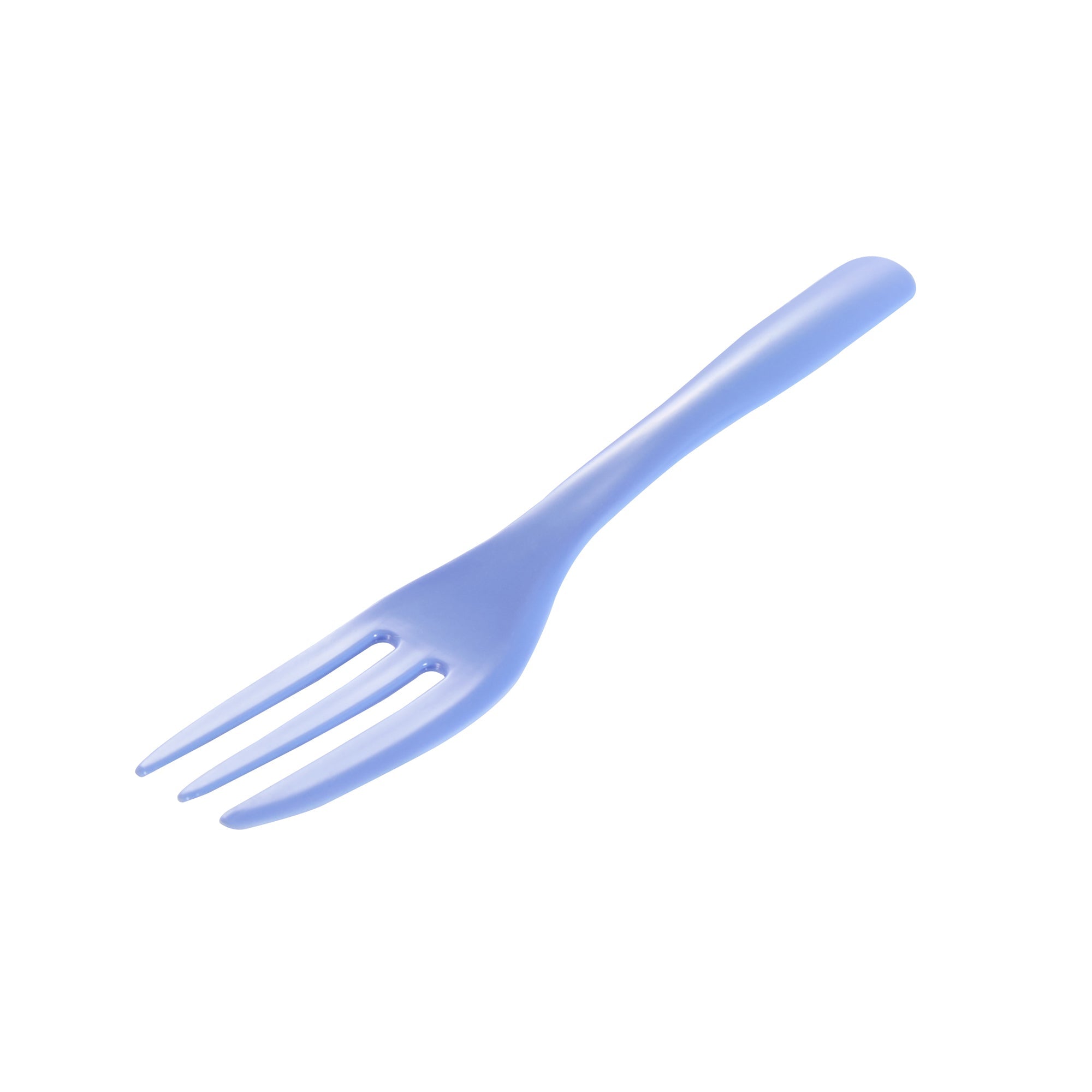 Coppetta Periwinkle Plastic Cake Fork with Knife Edge - 4" x 3/4" - 500 count box