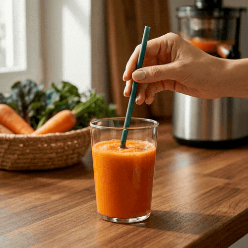 Basic Nature Green PLA Plastic Straw - Unwrapped, Compostable - x 8 1/4" - 100 count box