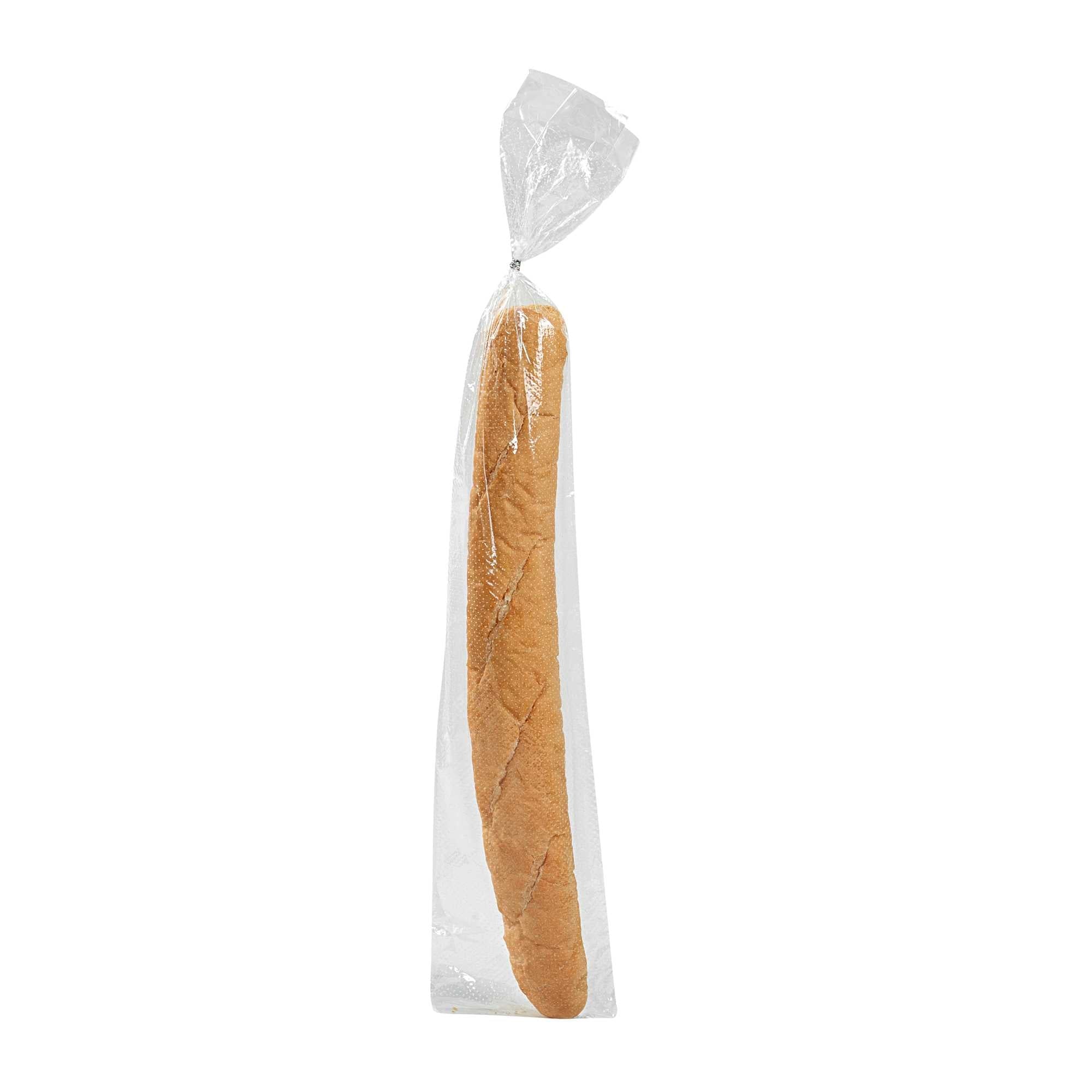 Bag Tek Clear Plastic Bread Bag - Micro-Perforated, with Wicket Dispenser - 28" x 6" - 250 count box