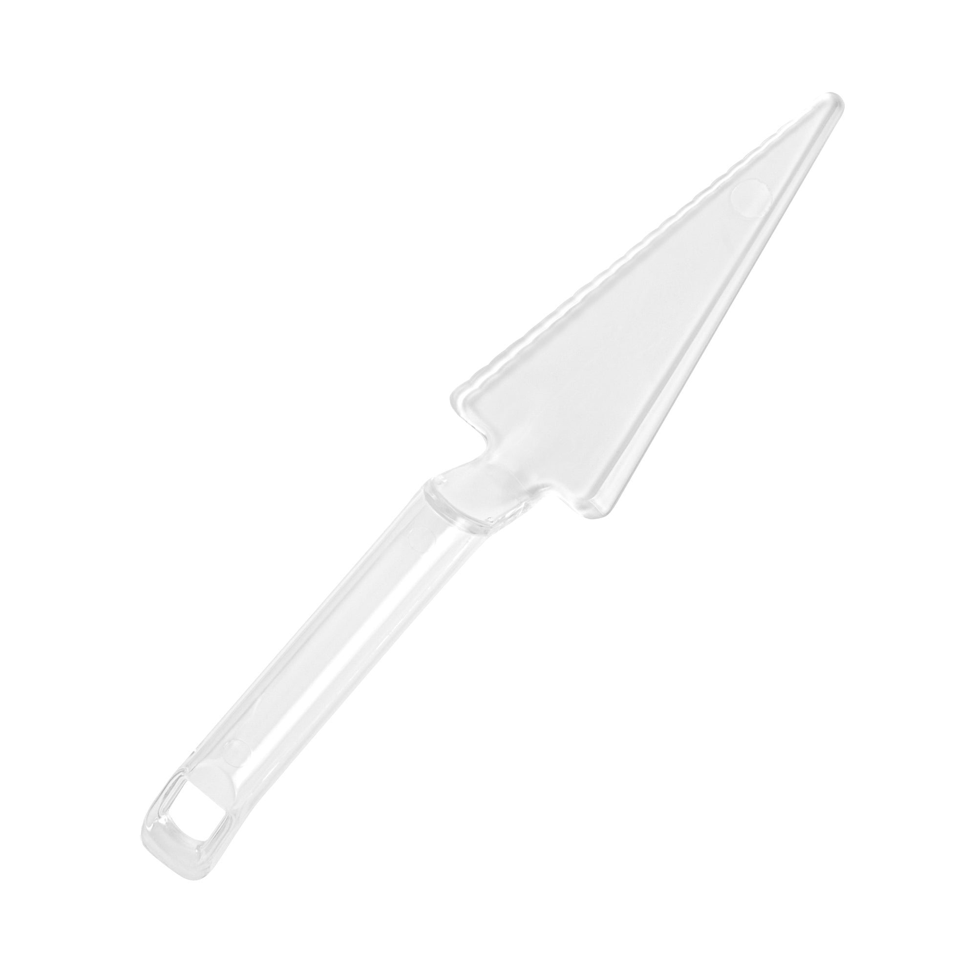 Cater Tek Clear Plastic Cake Server - Recyclable - 10" x 2" x 1" - 10 count box