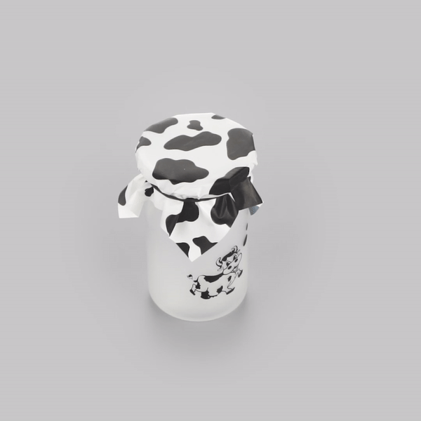 Mini Serve Cow Lines Plastic Decorative Wrapper - 4 1/2" x 4" - 500 count box