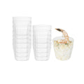 Mini Serve 5 oz Round Clear Plastic Mini Pilsner Cup - 2 3/4" x 2 3/4" x 2 1/2" - 100 count box