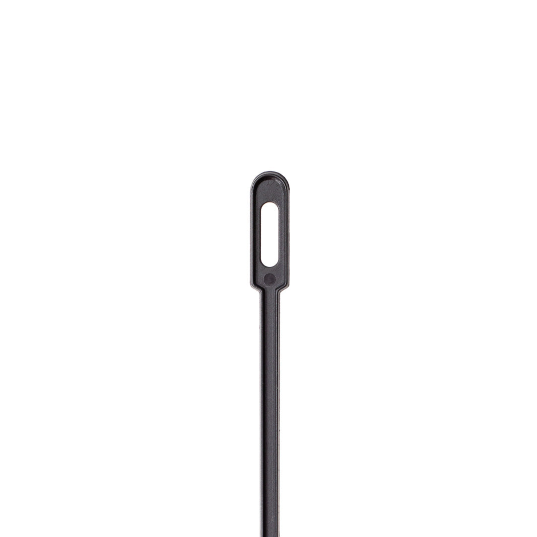 Restpresso Black Plastic Keyhole Coffee Stirrer - 6 1/4" - 100 count box