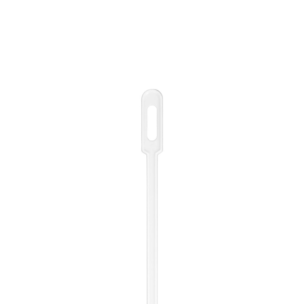 Restpresso White Plastic Keyhole Coffee Stirrer - 6 1/4" - 100 count box