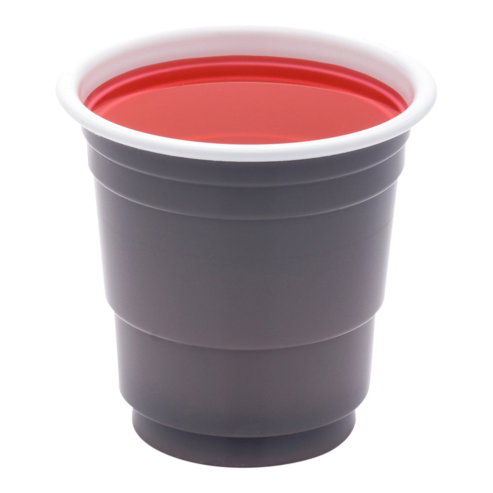 Chef 101 2 oz Gray Plastic Party Cup - 2" x 2" x 2" - 25 count box