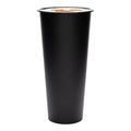 Bev Tek 24 oz Round Matte Black Plastic Hot / Cold Drinking Cup - 3 1/2" x 3 1/2" x 7" - 100 count box