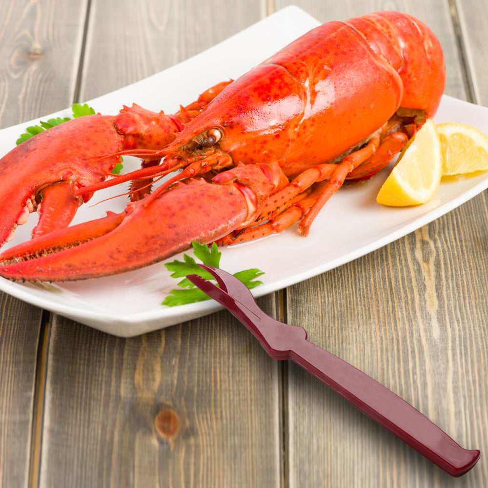 Cater Tek Red Plastic Seafood Sheller - 7 1/2" - 100 count box