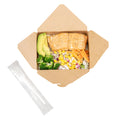 Basic Nature White CPLA Plastic Fork - Wrapped, Heat-Resistant, Compostable - 6 1/2" - 50 count box