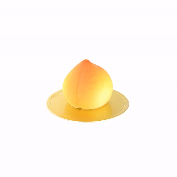 Pastry Tek Silicone Peach Baking Mold - 8-Compartment - 10 count box