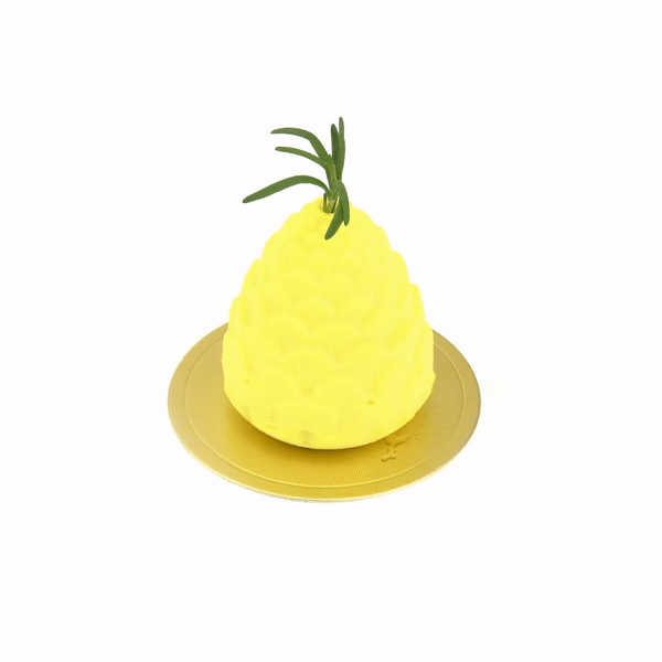 Pastry Tek Silicone Pineapple Baking Mold - 8-Compartment - 10 count box