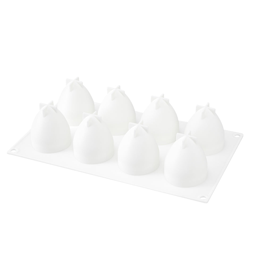 Pastry Tek Silicone Strawberry Baking Mold - 8-Compartment - 1 count box