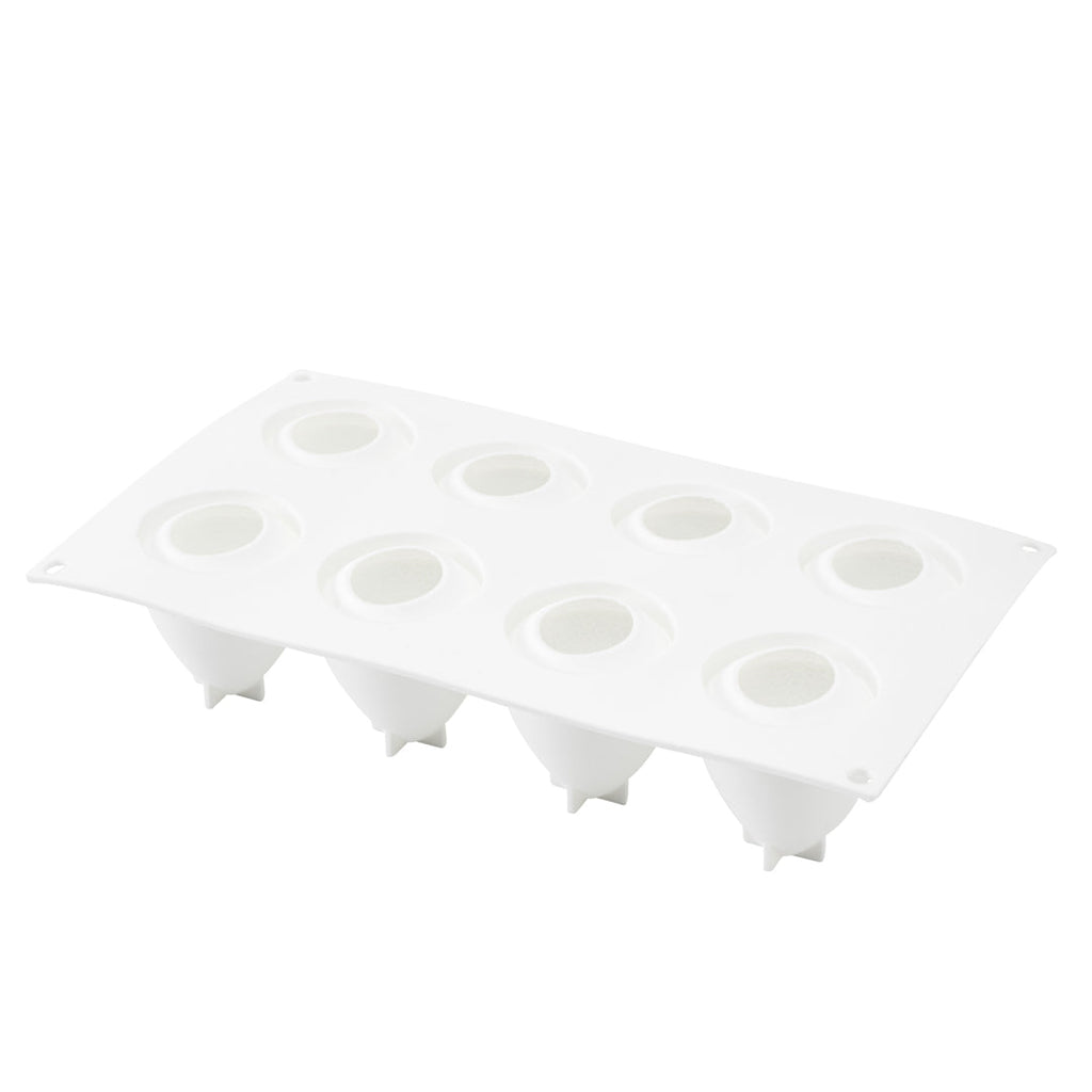 Pastry Tek Silicone Strawberry Baking Mold - 8-Compartment - 10 count box
