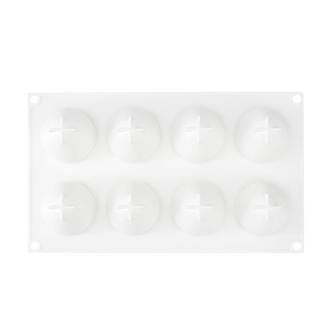Pastry Tek Silicone Strawberry Baking Mold - 8-Compartment - 10 count box