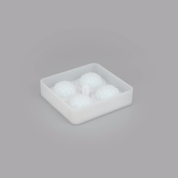 Pastry Tek Silicone Lychee Baking Mold - 4-Compartment - 10 count box