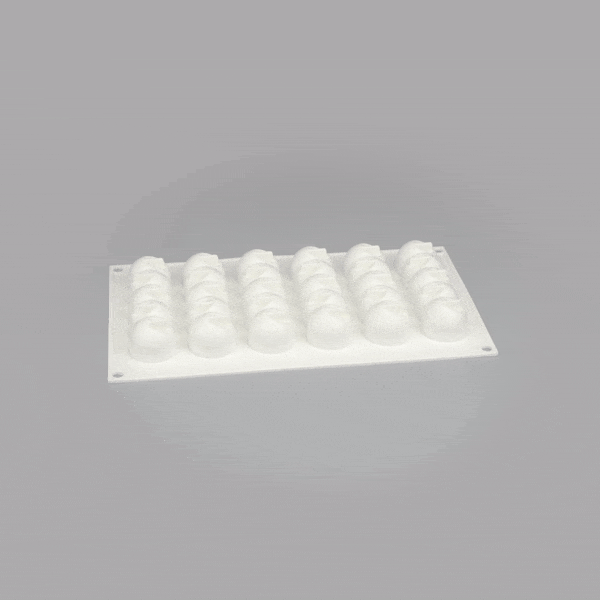 Pastry Tek Silicone Flower Strip Baking Mold - 6-Compartment - 1 count box