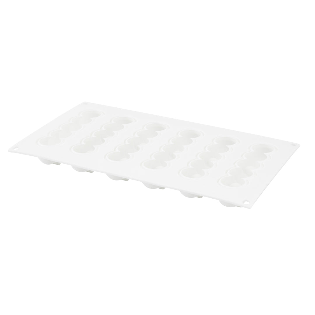 Pastry Tek Silicone Flower Strip Baking Mold - 6-Compartment - 10 count box