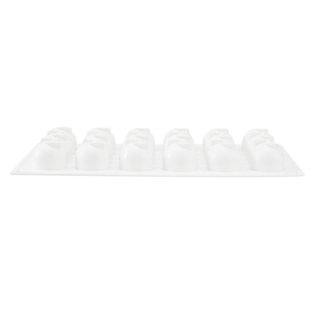 Pastry Tek Silicone Flower Strip Baking Mold - 6-Compartment - 10 count box