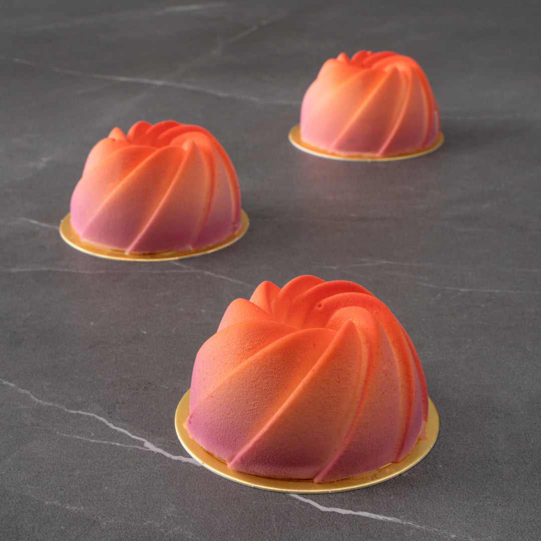 Pastry Tek Silicone Mini Bundt Cake Baking Mold - 6-Compartment - 1 count box