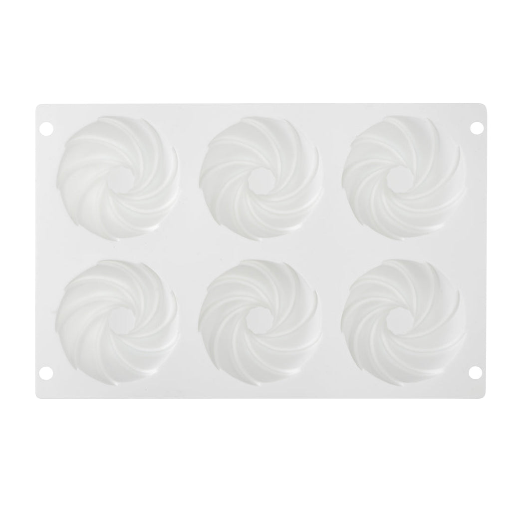 Pastry Tek Silicone Mini Bundt Cake Baking Mold - 6-Compartment - 10 count box