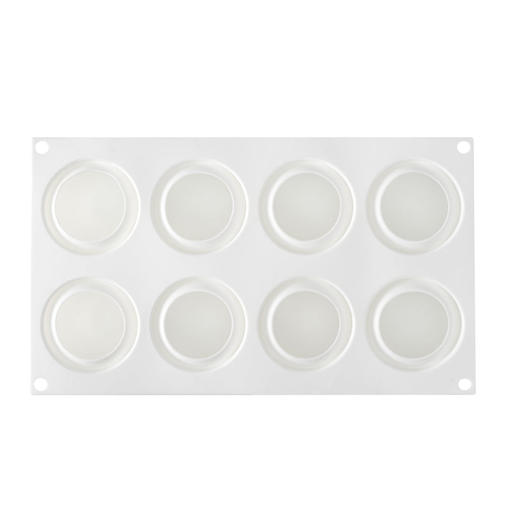 Pastry Tek Silicone Ball Baking Mold - 8-Compartment - 10 count box
