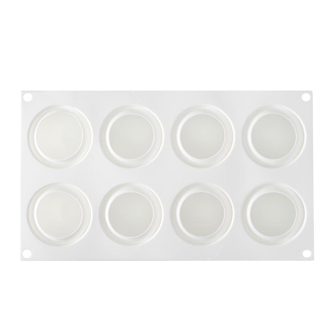 Pastry Tek Silicone Ball Baking Mold - 8-Compartment - 10 count box