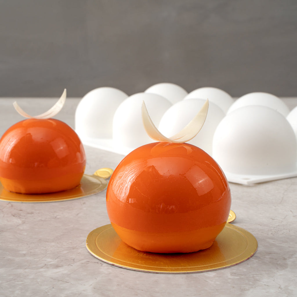 Pastry Tek Silicone Ball Baking Mold - 8-Compartment - 10 count box