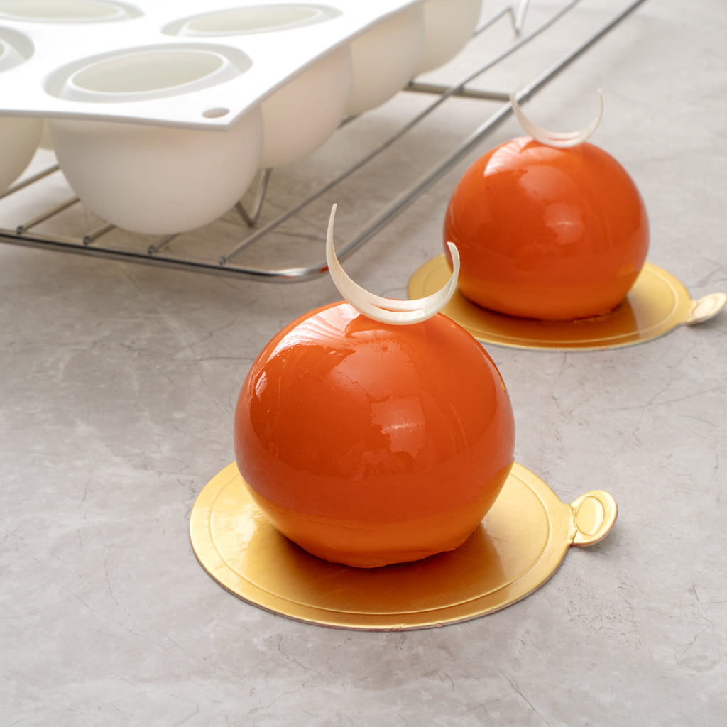 Pastry Tek Silicone Ball Baking Mold - 8-Compartment - 10 count box