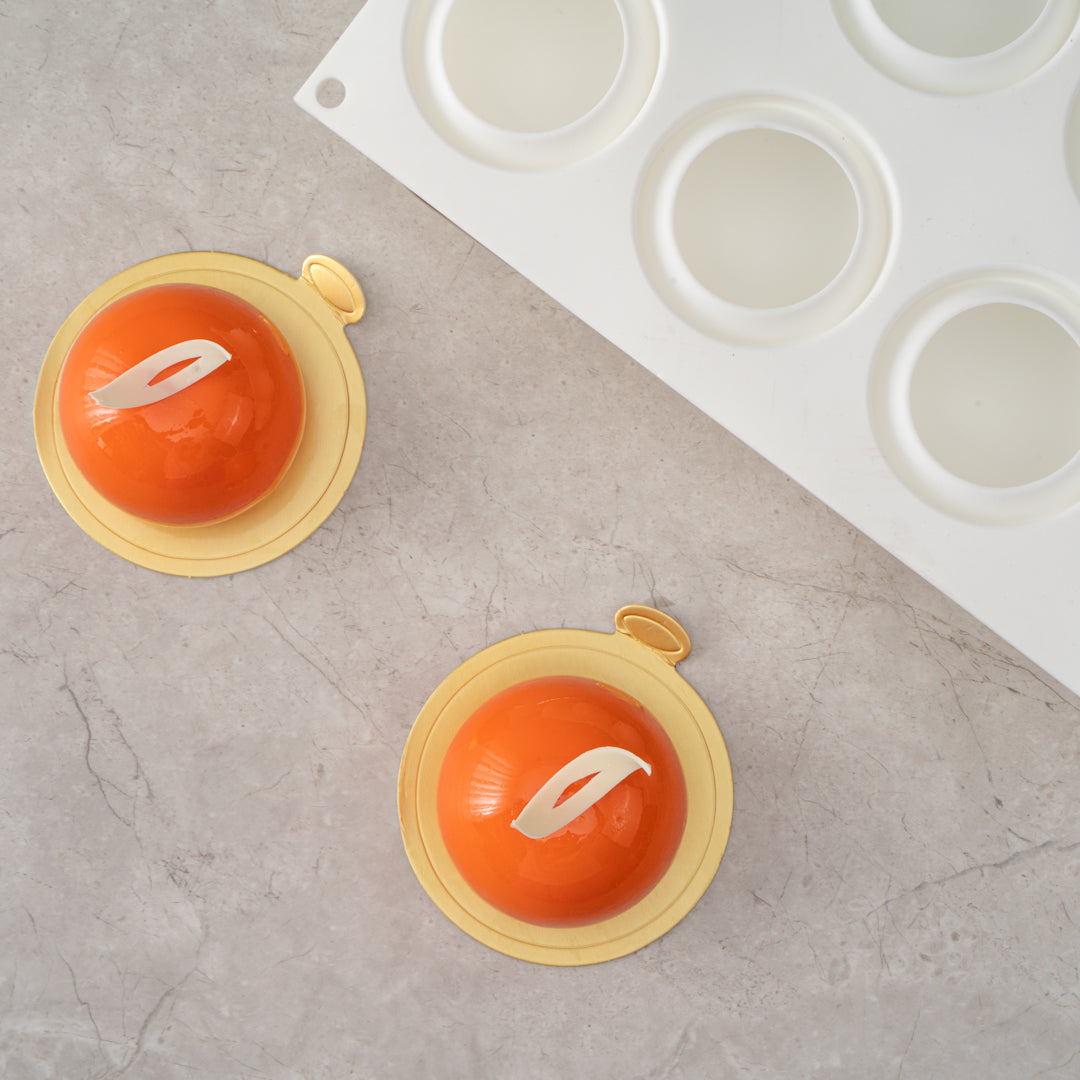 Pastry Tek Silicone Ball Baking Mold - 8-Compartment - 10 count box