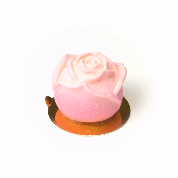 Pastry Tek Silicone Rose Baking Mold - 6-Compartment - 10 count box
