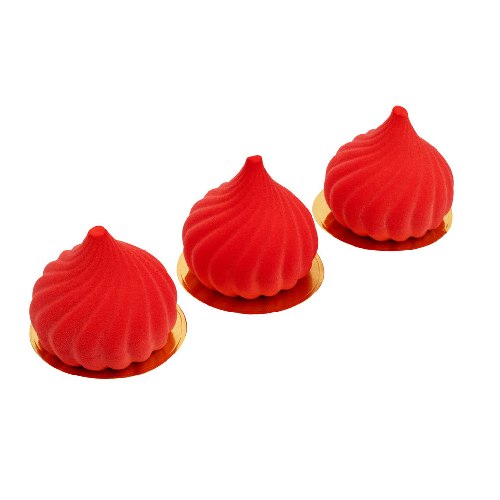 Pastry Tek Silicone Spiral Baking Mold - 6-Compartment - 10 count box