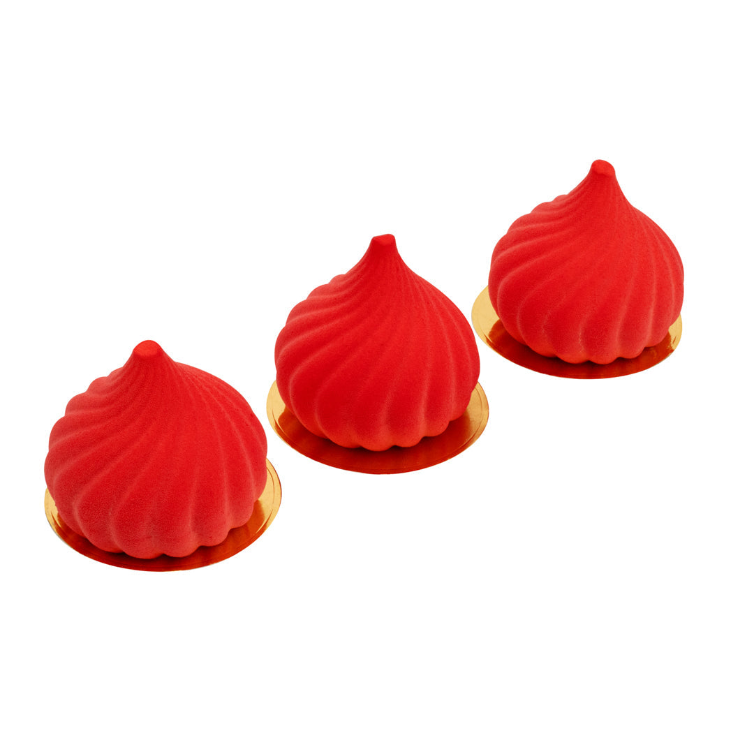 Pastry Tek Silicone Spiral Baking Mold - 6-Compartment - 10 count box