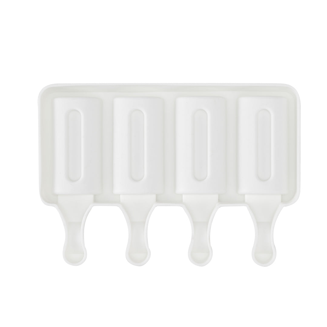 Pastry Tek Silicone Cylinder Popsicle Mold - 4-Compartment - 10 count box