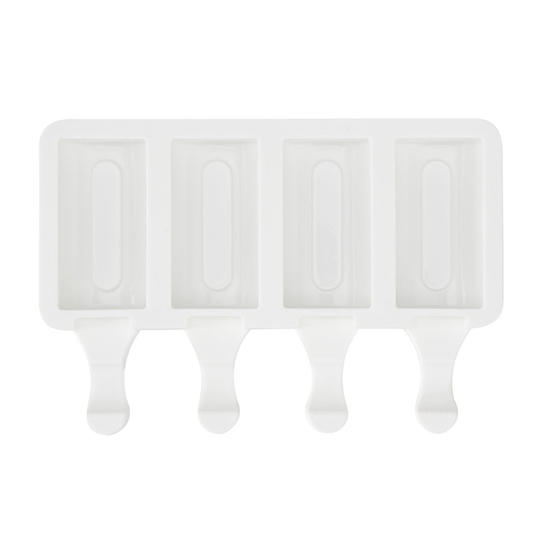 Pastry Tek Silicone Cylinder Popsicle Mold - 4-Compartment - 10 count box