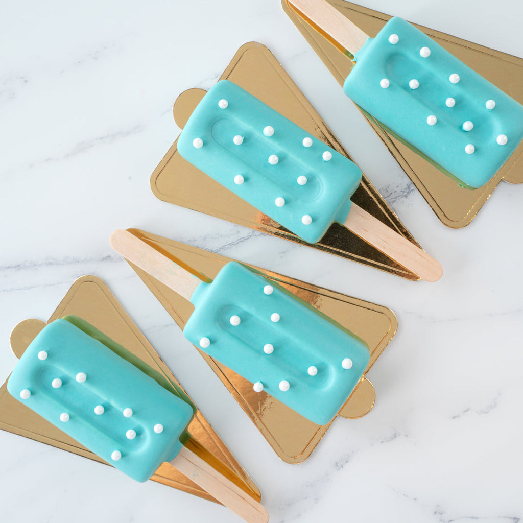 Pastry Tek Silicone Cylinder Popsicle Mold - 4-Compartment - 10 count box