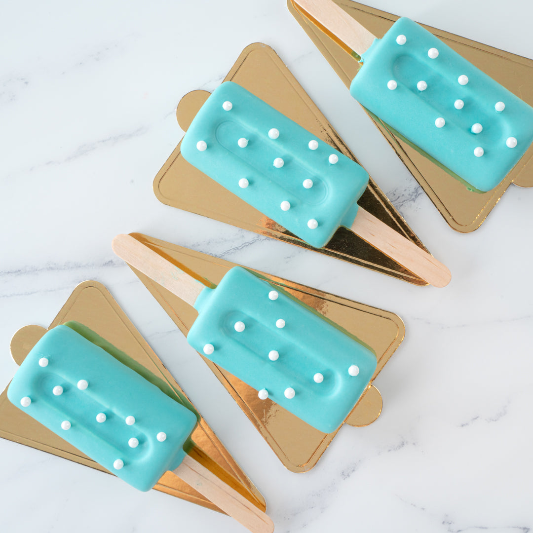 Pastry Tek Silicone Cylinder Popsicle Mold - 4-Compartment - 10 count box