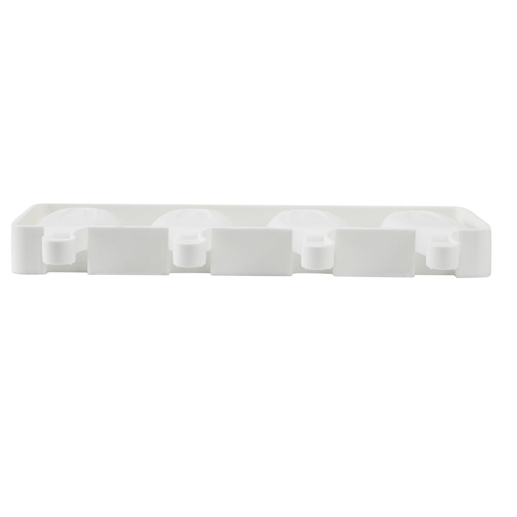 Pastry Tek Silicone Round Popsicle Mold - 4-Compartment - 10 count box