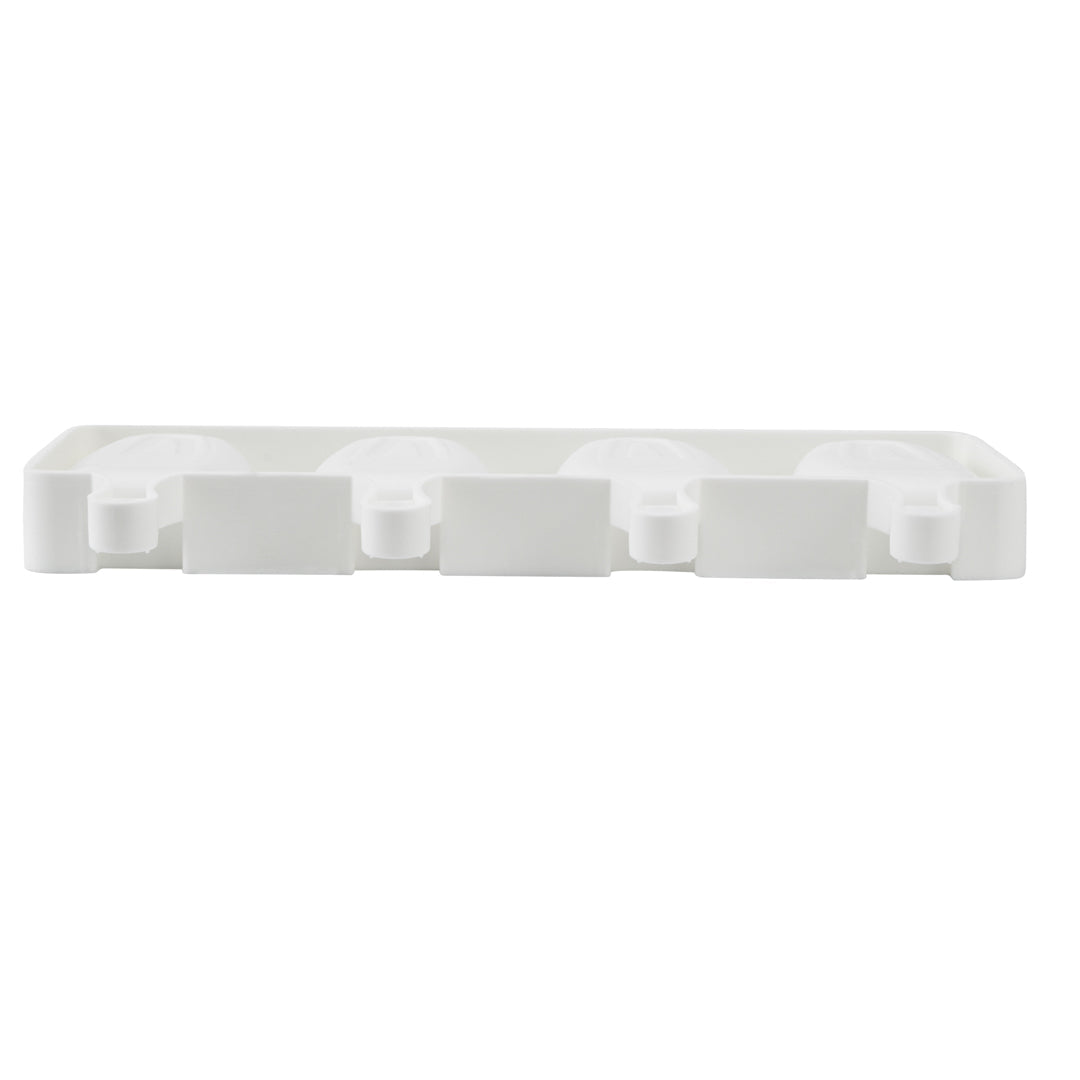 Pastry Tek Silicone Round Popsicle Mold - 4-Compartment - 10 count box