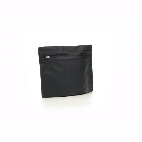 High Level Black Plastic Locking Pouch - Child-Resistant - 8" x 2 1/4" x 6" - 100 count box