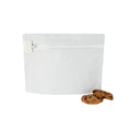 High Level White Plastic Locking Pouch - Child-Resistant - 8" x 2 1/4" x 6" - 10 count box