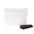 High Level White Plastic Locking Pouch - Child-Resistant - 12 1/4" x 4" x 9" - 10 count box