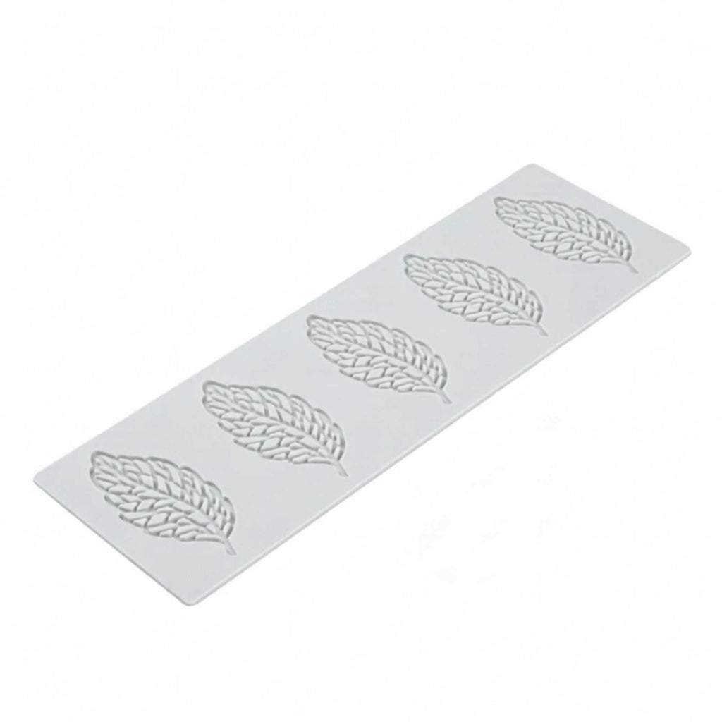Pastry Tek Gray Silicone Spring Leaf Fondant Impression Mat - 1 count box