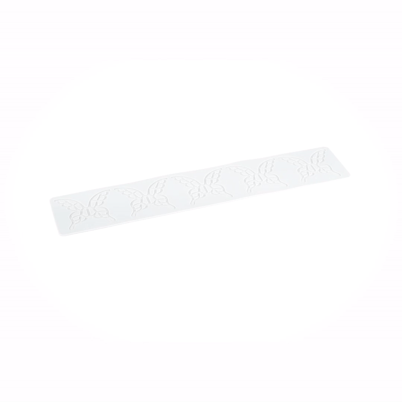 Pastry Tek Gray Silicone Butterfly Fondant Impression Mat - 1 count box
